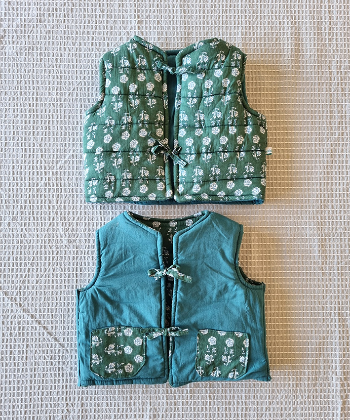Chaleco guateado reversible - Imagen 5