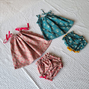 Blusa lazos con braguita a juego